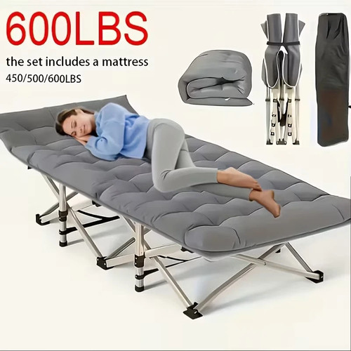Folding camping cot - 75",
